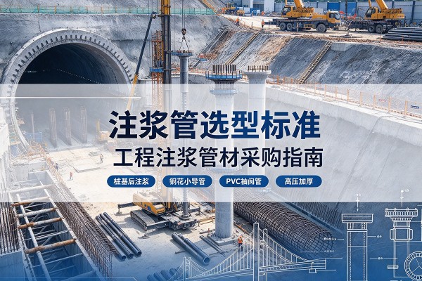 卧龙注浆管选型标准