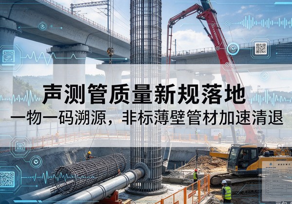 卧龙声测管质量新规落地，一物一码溯源，非标薄壁管材加速清退